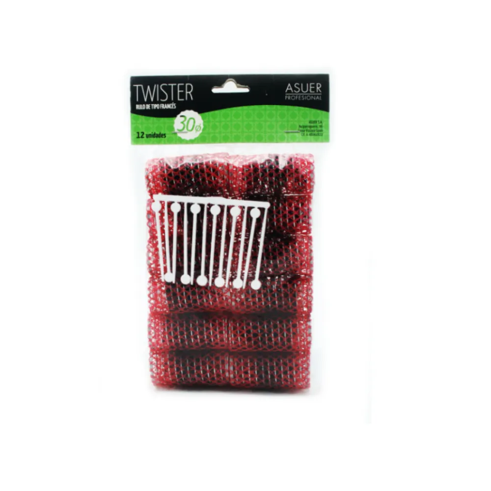 Asuer Twister Rulo de Tipo Francés 30mm 12ud